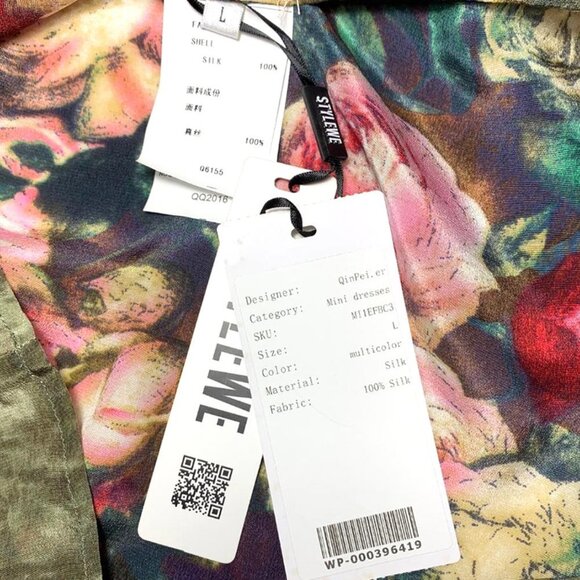 Garden Party Silk Floral Shift Dress - Picture 11 of 11